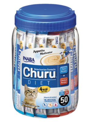 INABA CAT SNACK CHURU VET DIET 50P - TUNA & CHICKEN