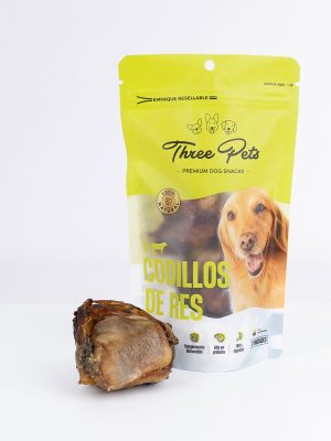 THREE PETS DOG SNACK CODILLOS DE RES X 2 UNDS 190 GR
