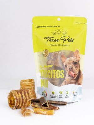 THREE PETS DOG SNACK TROCITOS MIX X 18 UNDS 120 GR