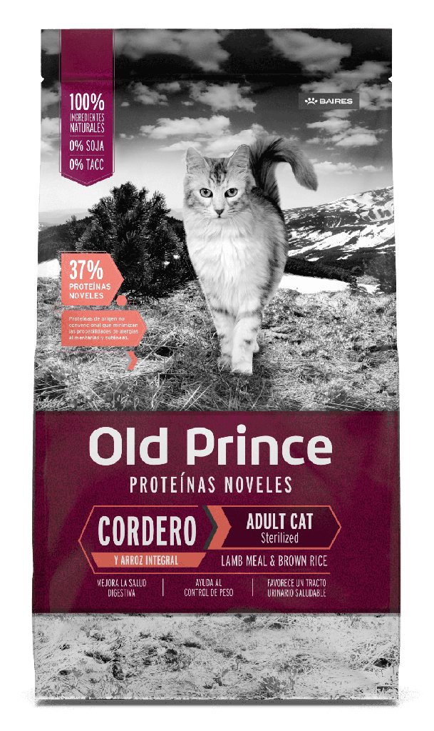 OLD PRINCE NOVEL GATOS CORDERO - ADULTOS ESTERILIZADO
