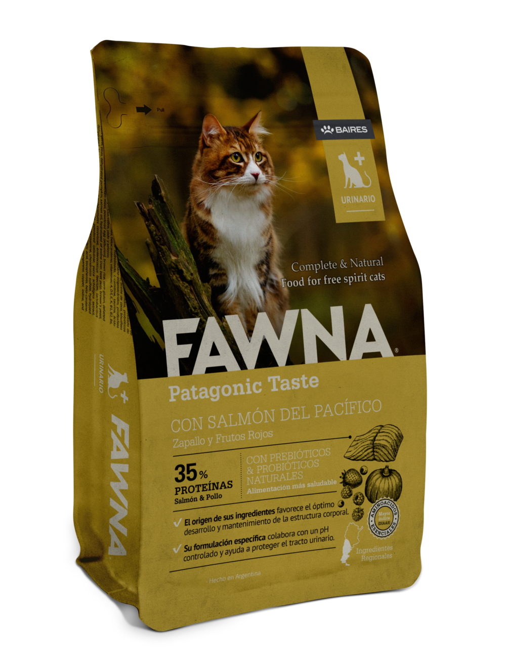 Fawna Salmón Gatos Cuidado Urinario