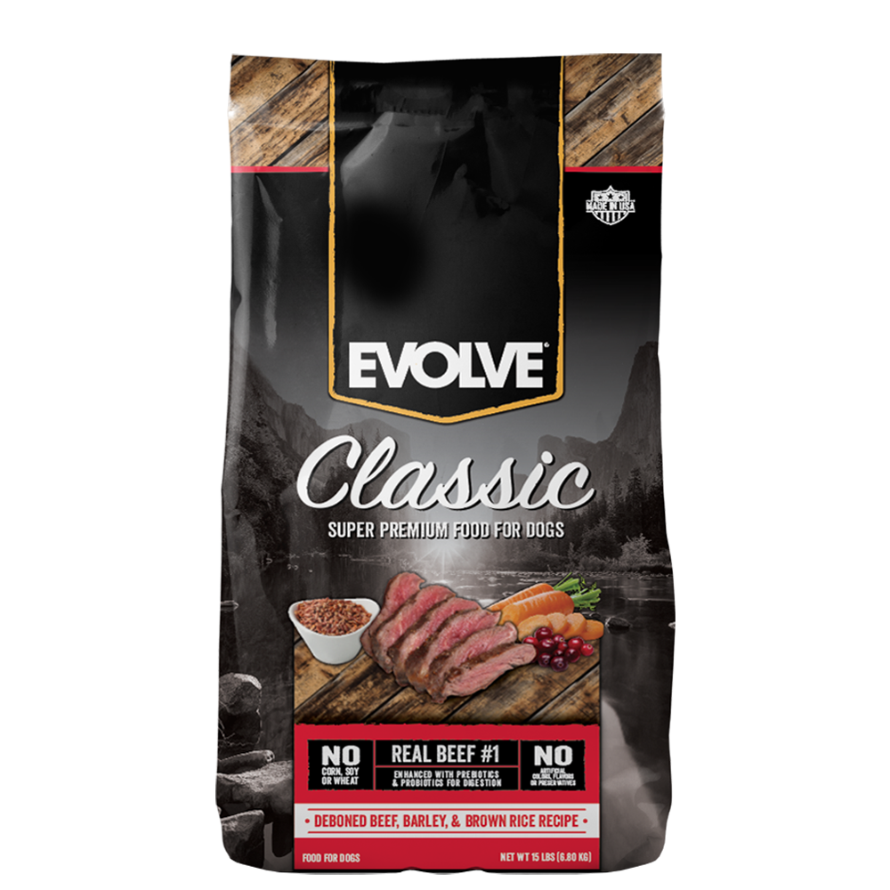 Evolve dog classic beef - carne