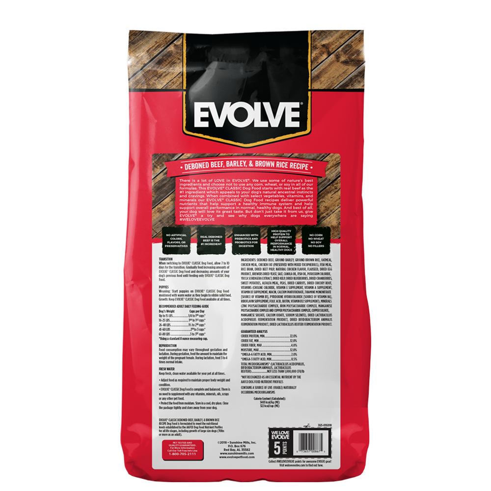 Evolve dog classic beef - carne - Imagen 3