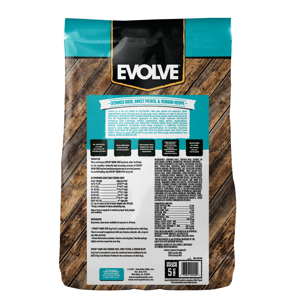 EVOLVE DOG GRAIN FREE DUCK - PATO - Imagen 2