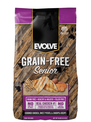 EVOLVE DOG GRAIN FREE SENIOR CHICKEN - POLLO