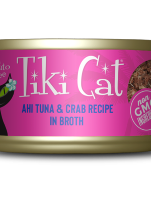 TIKI CAT GRILL - ATUN Y CANGREJO EN CALDO - 80 GR - LATA