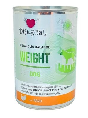 DISUGUAL DOG WEIGHT DIET - PAVO LATA POR 400 GR