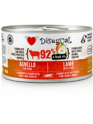DISUGUAL DOG FRUIT - CORDERO Y PERA LATA POR 150 GR