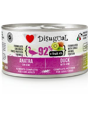 DISUGUAL DOG FRUIT - PATO Y KIWI LATA POR 150 GR