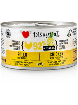 DISUGUAL DOG FRUIT - POLLO Y PIÑA LATA POR 150 GR