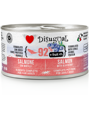 DISUGUAL DOG FRUIT - SALMON Y ARANDANOS LATA POR 150 GR
