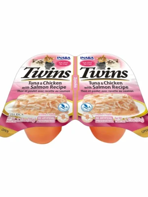 INABA CAT - TWINS TUNA & CHICKEN WITH SALMON RECIPE 70 gr
